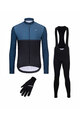 HOLOKOLO Kolarski mega zestaw - STRIPES WINTER - niebieski/czarny