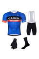 BONAVELO Kolarski mega zestaw - GARMIN SHARP - biały/niebieski/czarny