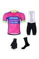 BONAVELO Kolarski mega zestaw - LAMPRE - biały/różowy/czarny