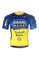 BONAVELO Krótka koszulka kolarska i spodenki - SAXO BANK TINKOFF - żółty/niebieski/czarny