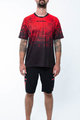 HOLOKOLO Kolarska koszulka i spodnie MTB - INFRARED MTB - czerwony/czarny