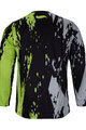 HOLOKOLO Letnia koszulka kolarska z długim rękawem - TYRE MTB LONG - zielony/szary/czarny