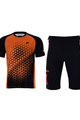 HOLOKOLO Kolarska koszulka i spodnie MTB - DUSK MTB - pomarańczowy/czarny