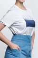 NU. BY HOLOKOLO Kolarska koszulka z krótkim rękawem - CURIOSITY - biały/niebieski