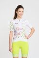 RIVANELLE BY HOLOKOLO Krótka koszulka kolarska i spodenki - MAAPPI ELITE LADY - żółty/biały