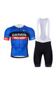 BONAVELO Krótka koszulka kolarska i spodenki - GARMIN SHARP - niebieski/czarny