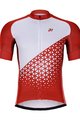HOLOKOLO Koszulka kolarska z krótkim rękawem - DUSK - biały/czerwony