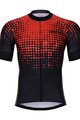 HOLOKOLO Koszulka kolarska z krótkim rękawem - FROSTED - czerwony/czarny