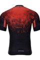 HOLOKOLO Krótka koszulka kolarska i spodenki - FROSTED - czarny/czerwony