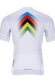 HOLOKOLO Koszulka kolarska z krótkim rękawem - HYPER - biały/tęczowy