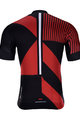 HOLOKOLO Koszulka kolarska z krótkim rękawem - TRACE - czarny/czerwony