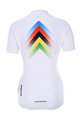 HOLOKOLO Krótka koszulka kolarska i spodenki - HYPER LADY - biały/kolorowy