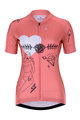 HOLOKOLO Koszulka kolarska z krótkim rękawem - RAZZLE DAZZLE LADY - różowy