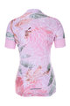HOLOKOLO Koszulka kolarska z krótkim rękawem - BLOSSOM LADY - różowy