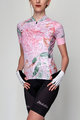 HOLOKOLO Koszulka kolarska z krótkim rękawem - BLOSSOM LADY - różowy