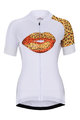 HOLOKOLO Krótka koszulka kolarska i spodenki - BISOU LADY - biały/kolorowy
