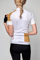 HOLOKOLO Krótka koszulka kolarska i spodenki - BISOU LADY - biały/kolorowy