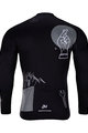 HOLOKOLO Koszulka kolarska z długim rękawem i spodnie - BLACK OUT SUMMER - biały/czarny