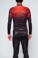 HOLOKOLO Koszulka kolarska z długim rękawem i spodnie - FROSTED SUMMER - czerwony/czarny
