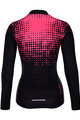 HOLOKOLO Koszulka kolarska z długim rękawem i spodnie - FROSTED LADY SMR - czarny/różowy