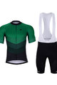 HOLOKOLO Krótka koszulka kolarska i spodenki - NEW NEUTRAL - czarny/zielony