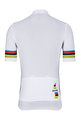 HOLOKOLO Koszulka kolarska z krótkim rękawem - RAINBOW - biały