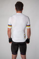 HOLOKOLO Krótka koszulka kolarska i spodenki - RAINBOW - biały/czarny