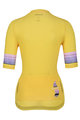 HOLOKOLO Koszulka kolarska z krótkim rękawem - RAINBOW LADY - żółty