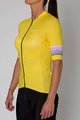 HOLOKOLO Koszulka kolarska z krótkim rękawem - RAINBOW LADY - żółty