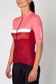 HOLOKOLO Koszulka kolarska z krótkim rękawem - SPORTY LADY - różowy/bordowy