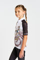 HOLOKOLO Koszulka kolarska z krótkim rękawem - RIDERS KIDS - czarny/biały