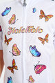 HOLOKOLO Koszulka kolarska z krótkim rękawem - BUTTERFLIES KIDS - biały/kolorowy
