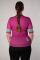 HOLOKOLO Koszulka kolarska z krótkim rękawem - RAINBOW LADY - różowy