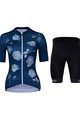 HOLOKOLO Krótka koszulka kolarska i spodenki - CHARMING ELITE LADY - jasnoniebieski/czarny/niebieski