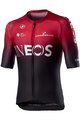 CASTELLI Koszulka kolarska z krótkim rękawem - INEOS 2020 - czerwony/czarny