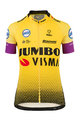 AGU Koszulka kolarska z krótkim rękawem - JUMBO-VISMA 19 LADY  - żółty/czarny