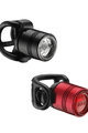 LEZYNE światło - FEMTO DRIVE SET - czerwony/czarny
