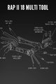 LEZYNE Narzędzia rowerowe - RAP II 18 - czarny