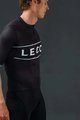 LE COL Koszulka kolarska z krótkim rękawem - SPORT LOGO - czarny/biały