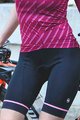 MONTON Krótkie spodnie kolarskie bez szelek - COLOURWING LADY - różowy/czarny
