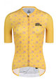 MONTON Koszulka kolarska z krótkim rękawem - PURPLEFLORAL YELLOW - żółty