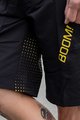 MONTON Krótkie spodnie kolarskie bez szelek - BOOM MTB - żółty/czarny