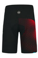 MONTON Krótkie spodnie kolarskie bez szelek - POW MTB - czarny/czerwony