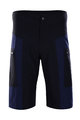 MONTON Krótkie spodnie kolarskie bez szelek - JANKUN MTB - czarny/niebieski