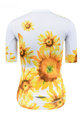 MONTON Krótka koszulka kolarska i spodenki - SUNFLOWER LADY - czarny/żółty/biały