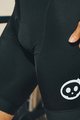 MONTON Krótkie spodnie kolarskie z szelkami - SKULL - czarny
