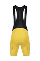MONTON Krótkie spodnie kolarskie z szelkami - SKULL - żółty
