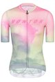 MONTON Koszulka kolarska z krótkim rękawem - MORNINGGLOW LADY - jasnozielony/różowy/fioletowy