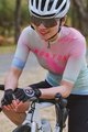MONTON Koszulka kolarska z krótkim rękawem - MORNINGGLOW LADY - jasnozielony/różowy/fioletowy