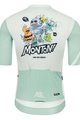 MONTON Koszulka kolarska z krótkim rękawem - FUNNYBUGS - jasnoniebieski/biały
